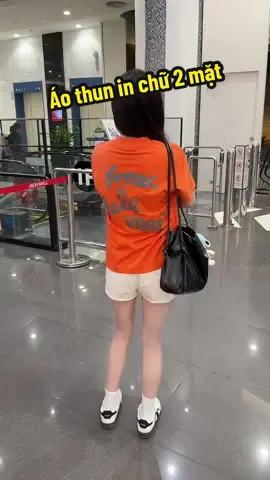 Áo thun in chữ 2 mặt có bigsize #xuhuong #nhungnhonhan #aothun #aophong #aoxinh #thoitrangnu 