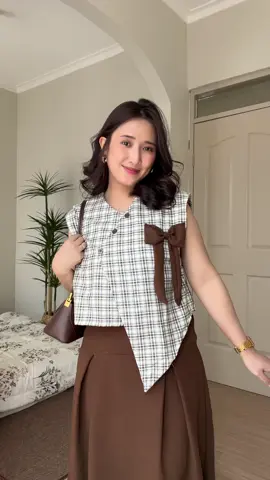Omoooooo nemu lagi one set gemes😍😍 #oneset #vest #skirt #onesetmurah 