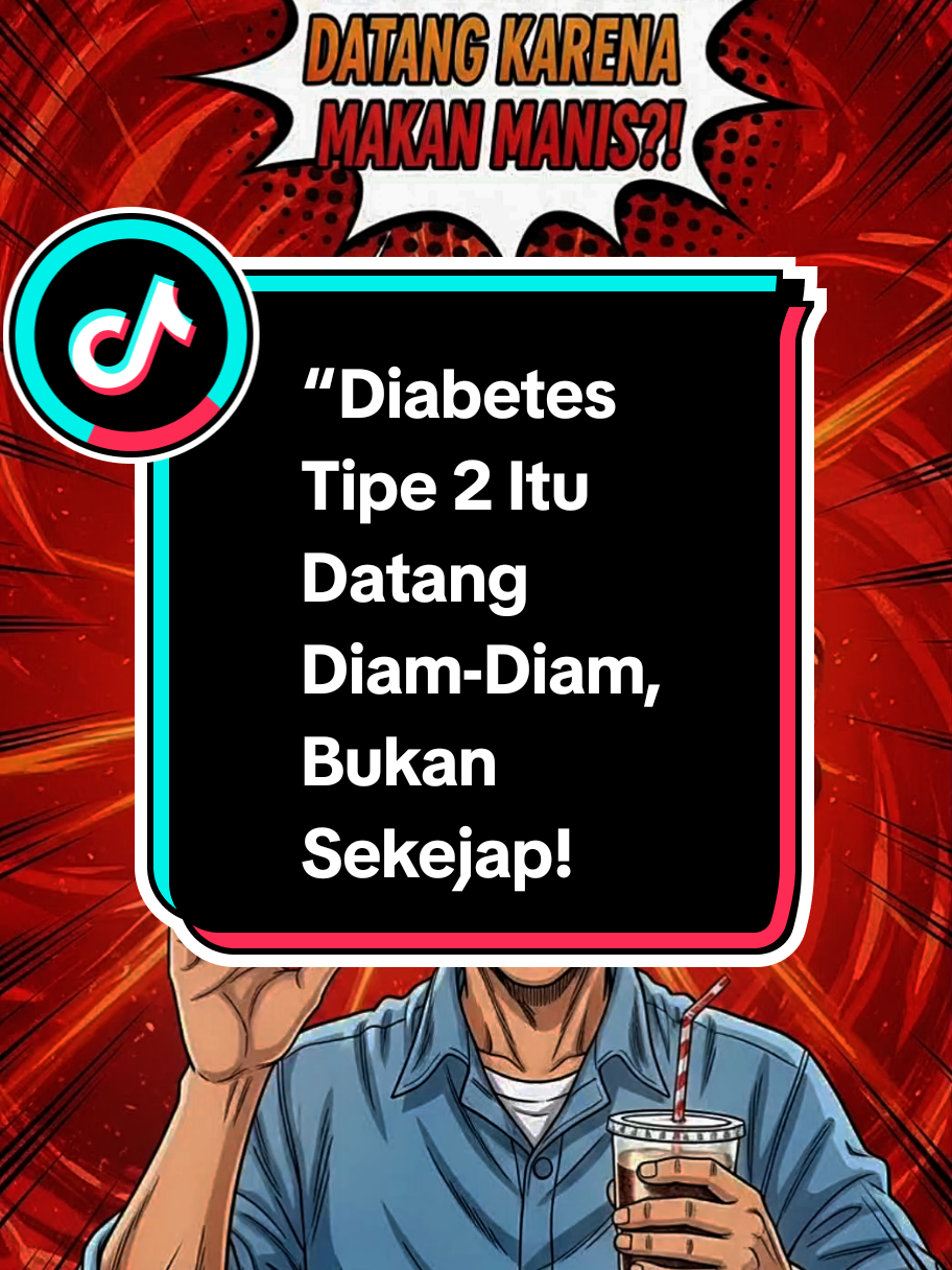 Diabetes bukan datang mendadak. Dia lahir dari kebiasaan yang kamu anggap normal. Setuju nggak kalau ini fakta yang banyak orang nggak sadar?” #FasterAPI #DiabetesTipe2 #HidupSehat #TipsSehat #PuasaSehat