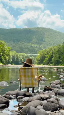 ideal summer day: my chair in the river, a good book and birks 🔆 @BIRKENSTOCK USA #ad 