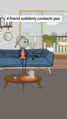 A friend suddenly contacts you.  Audio credits:@✨️The Real Veronika ✨️  #foryou #fyp #animation #friends #veronica 
