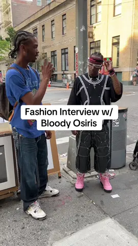 He lowkey dropped the fit pic method 😳😱 rate his fit 1-10 🔥🔥 #bloodyosiris #fashion #style #streetinterview #fyp #viral 