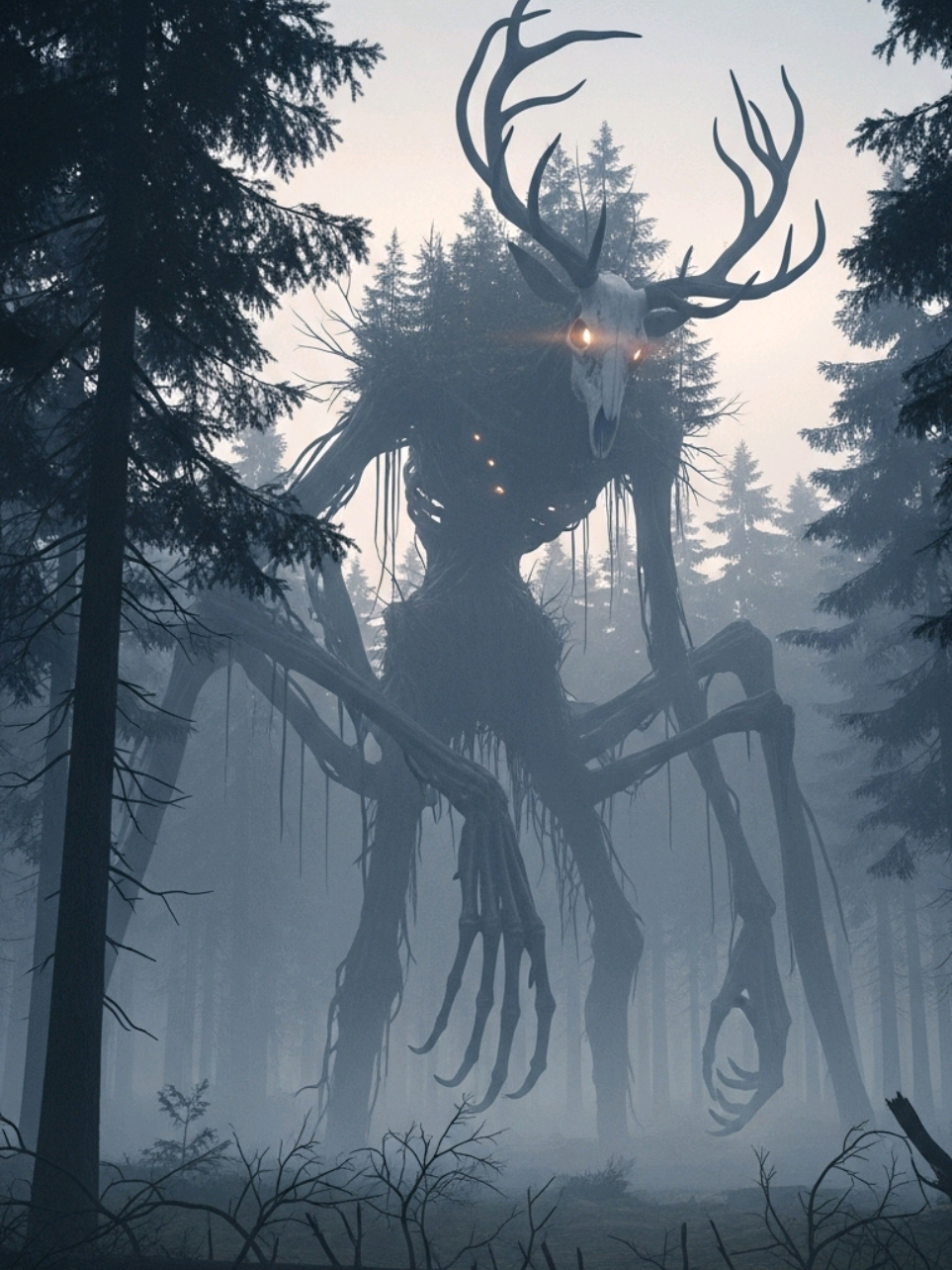 Lost in the woods, they woke something ancient. #TheRitual #HorrorTok #creepystory  #DarkAnimation #scarystories 