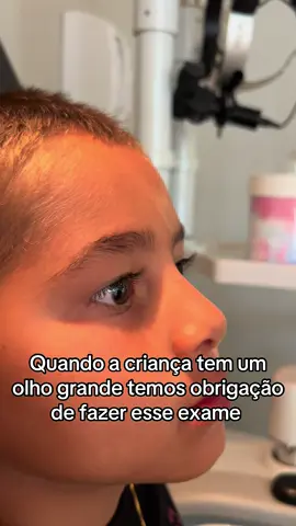 Tonometria : medida da pressão intraocular .  Olhos grandes podem refletir um aumento da pressão intraocular . #tecnologia #buftalmo #miopia #glaucoma #oftalmopediatria 