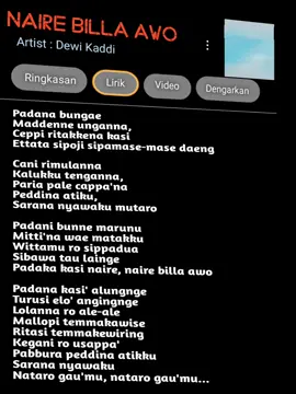Lagu bugis😍 #lagubugis #laguviral #fyppp #liriklagubugis #nairebillaawo #capcut 