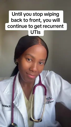 Clear at the back ?#DoctorTok #WomensHealth #uti #infection #youngdoctor 