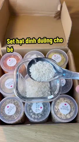 Set 9 loại hạt dinh dưỡng nấu cháo cho bé #xuhuong #embecam🍊 #set9hatmixmelavie #setquatangmixhatdinhduong #sethatdinhduongandam #sethatandamchobe #sethatandamnauchao 