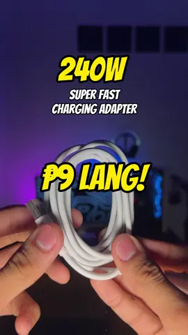 Kung 9pesos lang to tapos hindi mo pa rin bibilhin.. ewan ko na lang sayo! #fastcharging #rII #riicharger #240W #fastcharger #BudgetTech #techtok #Turbz #fyp 
