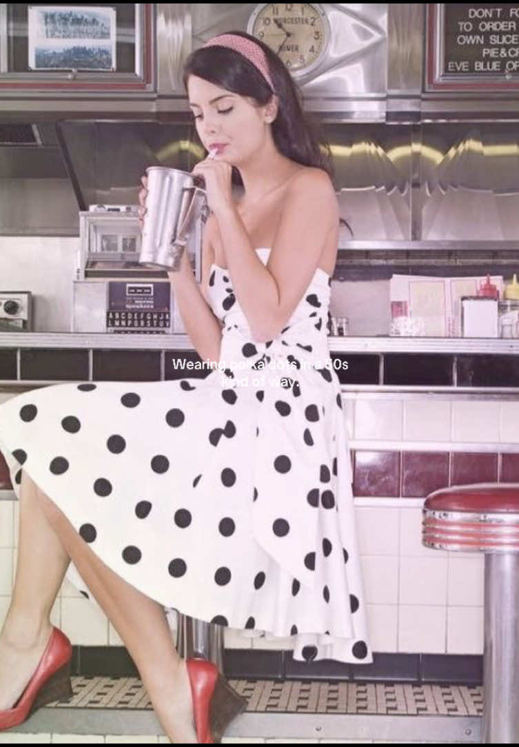 I live for polka dots. #polkadots #50sfashion #50s #fashionovertheyears #fashion #pinterest #itgirl #fypviral #viralfyp #viral #fyp #relatable #50smusic #borntoolate #vintagefashion 