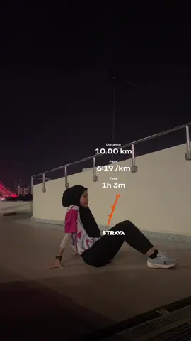 Lari Sorang Diri (LSD). Recovery Long Run 🏃🏼‍♀️‍➡️ #beginnerrunner #strava #capcut 