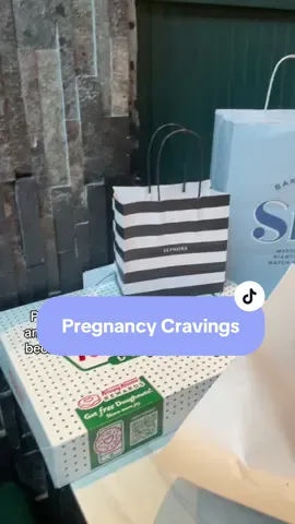 Well, you’re pregnant but still have a shopping addiction And hubby spoiled you during your cheat day 🥰 I was craving the donuts he was craving the pizza so we shared good thing. They lasted for days 🤣#pregnanttiktok #firsttimemom #pregnant #firsttimeparents #hubby #pregnancyjourney #secondtrimester 