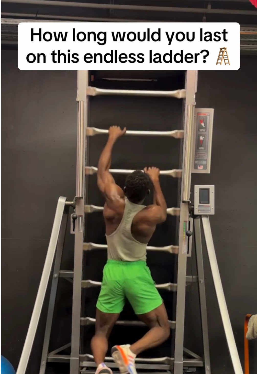 My shoulders hurt just watching this 💪🏻🪜🫡 • Credit to Pheno Lalegende on FB • #training #americanninjawarrior #gym #Fitness #strengthtraining #calisthenics #gymnast #gymnastics #workout #arms  