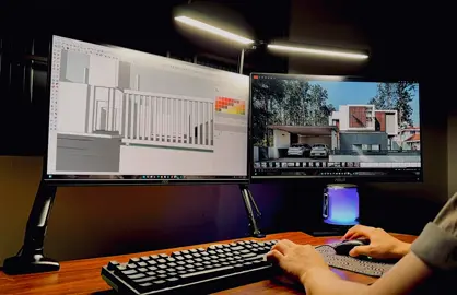 Gắng học mai sau lương ba cọc ba đồng:((( #xh #kientruc #chill #pc #hau #sketchup 