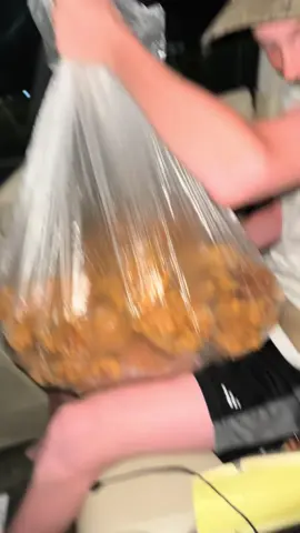 When a local chicken place tells you to meet them behind the dumpster and brings you a huge trash bag full of chicken 🥴🥴