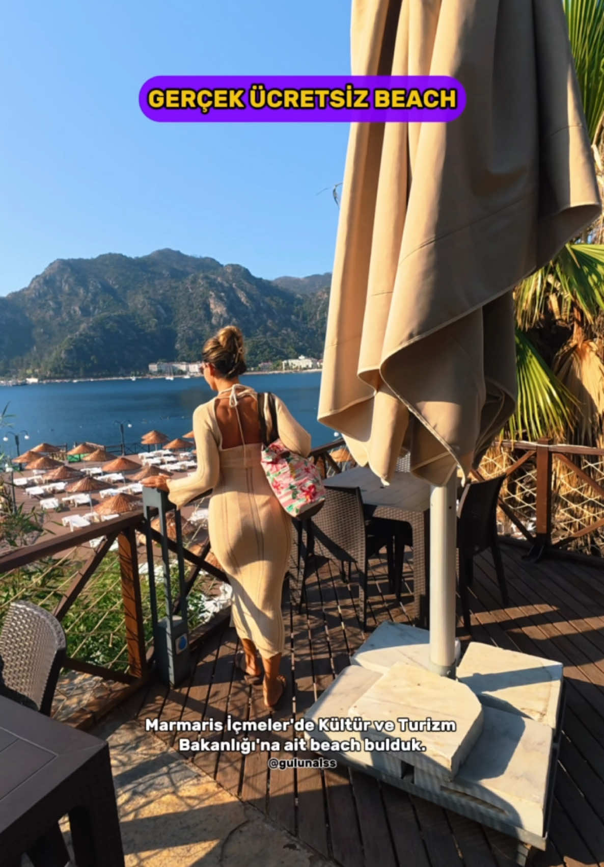 📍Marmaris-İçmeler’de Kültür ve Turizm Bakanlığı’na ait bir plaj. 🤌🏼Giriş ücretsiz, harcama limiti veya zorunluluğu yok. 💰İsterseniz 140 TL’ye şezlong, 1000 TL’ye loca kiralayabilir ya da havlunuzu plaja serip denize girebilirsiniz.  🫴🏻Duş, wc, soyunma kabini, restoran, market vs. bulunuyor.  ☕️🍫🍔Yeme-içme fiyatlarını videoya eklediğim menüden ekran görüntüsü alabilirsiniz.  📍Konum için google arama kısmına helikopter pisti, Karataş, İçmeler,  Marmaris yazabilirsiniz. 🚎Toplu ulaşım ile gidenler, Marmaris merkezden İçmeler minibüsleri ile ulaşabilirler. Fiyat bilgisi 14.07.2025 tarihinde alınmıştır.  #ücretsizreklam #marmaris #içmeler