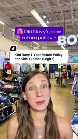 🧾Old Navy’s new return policy for kids’ clothes is real—and it’s a game changer. You now have up to a YEAR to return items… but only if you follow these rules. We broke it down so you don’t get caught off guard. Tap the 🔗in bio for what counts, what doesn’t, and how to return it right. #oldnavy #retail #newpolicy #backtoschool