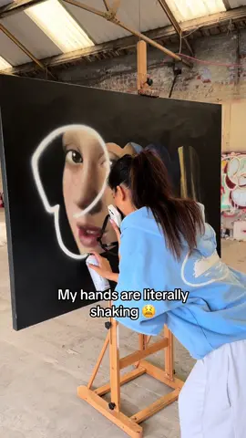 People told me mixing two art genres is controversial 😫😫 #art #fyp 