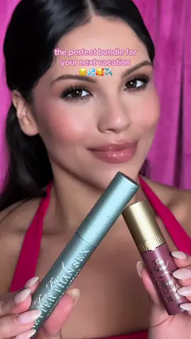 ✈️💖 Your perfect vacation duo just landed - exclusively on TikTok Shop! 💖✈️ Our Lips, Cheeks & Lashes Makeup Set is your ultimate vacation must-have: 🩷 Full-size Cloud Crush Whipped Lip & Cheek Color with hydrating hyaluronic oil for a fresh, natural flush that lasts all day — no touch-ups needed!  💙 Full-size Better Than Sex Waterproof Mascara for waterproof lashes that survive sun, sea, and sweat  All this beauty, packed into one perfect set - a $57 value for just $28! Shop now only on TikTok Shop and take your glow with you! 🛍️🌴☀️ #toofaced #tfcrueltyfree 