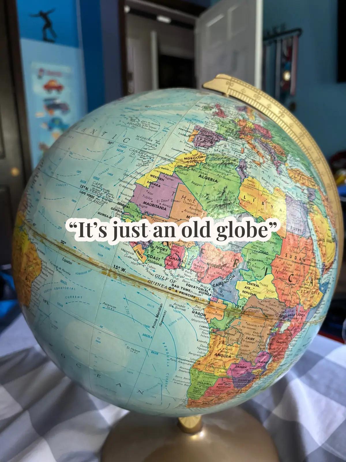 Just an old globe they said #globe #yugoslavia #restoreyugoslavia #tito #vintage #map #mapping 