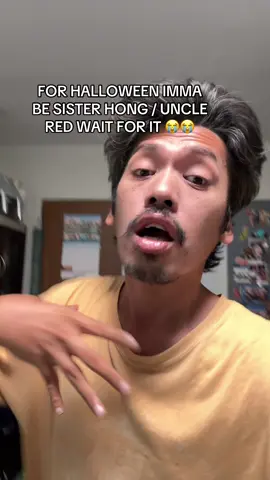 FOR HALLOWEEN IMMA BE SISTER HONG / UNCLE RED WAIT FOR IT 😭😭 #sisterhong #halloweenmakeup 