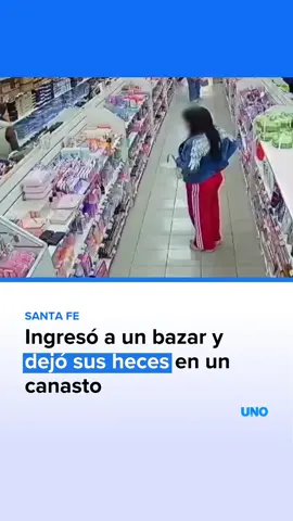 👉SIMULABA QUE MIRABA PRODUCTOS - Una mujer ingresó a un bazar en Santa Fe, dejó sus heces en un canasto y se fue como si nada. El hecho ocurrió a plena luz del día y fue grabado por una cámara de seguridad #santafe #regalo #camara #diariouno