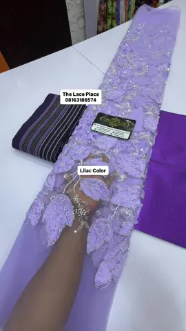 LILAC COLOR! LOOK AT THIS BEAUTY😍😍😍 BEAUTIFUL AND CLASSY!!! UNIQUE!! SWEET COLORS TOO!! VERY VERY VERY CELEBRANT WORTHY!!! 220,000 FOR 5YARDS ONLY FOR THIS BEAUTY😁😁 GELE IS SOLD SEPARATELY . YOU CAN SEND A DM OR CALL AND WHATSAPP US ON 08163186574 TO PLACE YOUR ORDER!!! WE DELIVER NATIONWIDE!! #lace #asoebi #asooke #lagos #idumota #fashion #abuja #portharcourt #lekki #ikeja #viral 