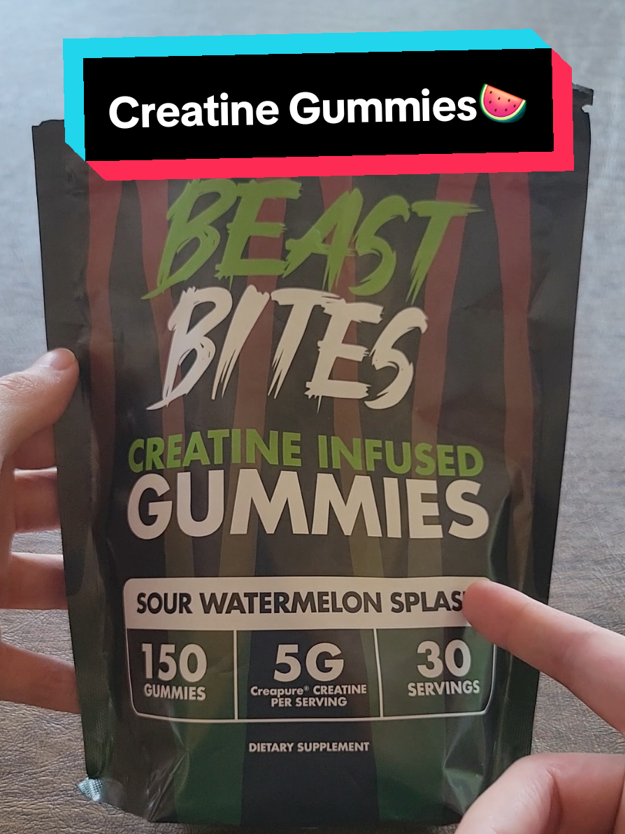 Try the sour watermelon splash or any other flavor of Beast Bites as they are currently on sale right now with free shipping! 😍 @Beast Bites Supplements  #creatine #creatinegummies #gym #GymTok #workout #Fitness #musthaves 