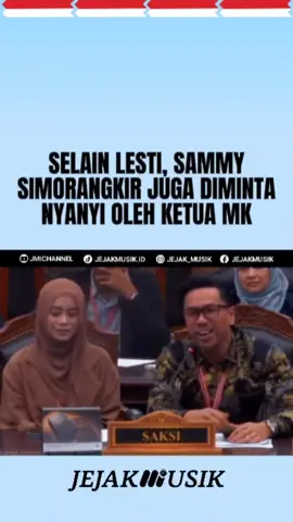 Suara Sammy memang selalu khas... Bukan cuman Lesti, Sammy Simorangkir juga dimintai nyanyi oleh ketua MK. Kali ini Sammy menyanyikan lagunya Kerispatih Ciptaan Badai, 