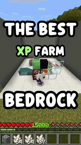 The Best Xp Farm For Minecraft Bedrock  #Minecraft #mcpe #minecraftbedrock #minecrafter #minecrafttips #minecrafttutorial #fyp 