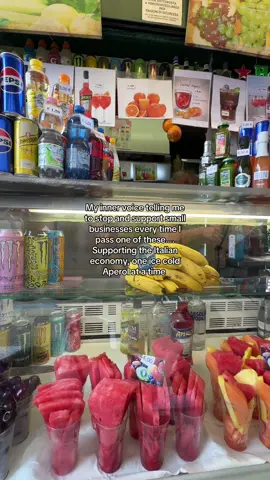 Selfish, absolutely. These little stalls were so cute and an Aperol - 4 euros 