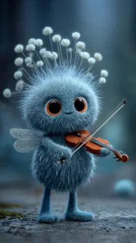 Music for the soul ❤️ #greenloftai #whimsical #cartoon #creature #lovebug #musiclover #storytime 