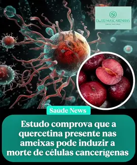 Polifenóis da ameixa induzem morte seletiva de células cancerígenas, confirma a ciência Pesquisas recentes demonstram que compostos fenólicos presentes nas ameixas (Prunus domestica e Prunus salicina), especialmente quercetina e seu derivado quercitrina, induzem apoptose seletiva em células tumorais de diversos tipos de câncer, sem prejudicar células saudáveis. No câncer colorretal (Caco-2), o extrato aquoso de ameixa reduziu a viabilidade celular de forma dose-dependente e desencadeou apoptose via aumento de H₂O₂ e cálcio intracelular, ativando caspases e fragmentação de DNA (J Nutr Sci Vitaminol, 2006). Em células de câncer de pulmão (A549), a quercitrina isolada da ameixa induziu apoptose por aumento da razão Bax/Bcl‑2 e inibição da via PI3K/AKT/FOXO1 (Liu et al., 2021 – Food Funct.). No câncer hepático (HepG2), tanto a quercetina quanto o extrato de ameixa causaram parada do ciclo celular na fase G1 e induziram apoptose (J Agric Food Chem, 2004). Em câncer de mama (MCF‑7 e MDA‑MB‑435), os polifenóis da ameixa promoveram morte celular em linhagens tumorais, sem toxicidade sobre células normais (MCF‑10A), com ativação de caspases e fragmentação de DNA (Noratto et al., 2014 – J Nutr Biochem.). Em glioblastoma (U‑87), extrato concentrado de ameixa com 60% de polifenóis ativou caspase‑3 e induziu apoptose, confirmando eficácia também em tumores cerebrais (Herald Open Access, 2023).. Além da apoptose, estudos mostram que a quercetina também pode induzir ferroptose, piroptose, bloquear a angiogênese, inibir metástases e modular vias como mTOR e PI3K/AKT, comuns em cânceres resistentes (Front Pharmacol, 2023). Em modelos animais, o uso oral de quercetina reduziu tumores de cólon e mama, ativou caspases no tecido tumoral e melhorou sintomas como caquexia (PMCID: PMC8017064). Em síntese, os polifenóis das ameixas demonstram ação consistente contra múltiplos tipos de câncer — cólon, pulmão, fígado, mama e cérebro — por mecanismos bem definidos, com segurança e seletividade. A quercetina surge como uma das moléculas naturais mais promissoras na oncologia nutricional. #cancer #ameixa #nauropatia #saude 