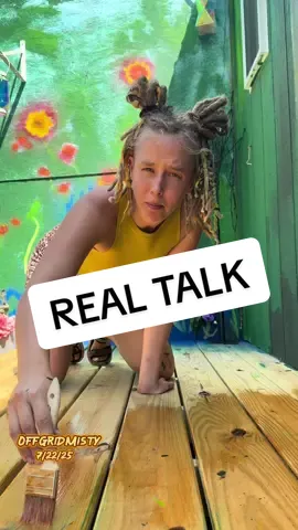 Keeping it real.. fun #offgridmisty #offgrid #offgridlife #offthegrid #misty #tinyhome 