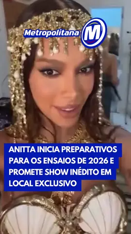Anitta já deu início aos preparativos para a próxima edição dos tradicionais “Ensaios da Anitta”, previstos para 2026. Em suas redes sociais, a cantora anunciou que está realizando as fotos promocionais e testando os figurinos que irão compor o visual dos shows do ano que vem. A artista também adiantou uma novidade empolgante: fará uma apresentação inédita em um local exclusivo onde ainda não se apresentou. “Vai ter show em um lugar que nunca fiz antes, bem especial”, afirmou, sem revelar mais detalhes. #entretênews #tiktoknoticias 