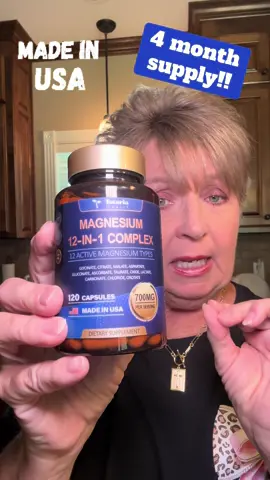 #supplements #magnesium #12in1 #complex #heart #bloodsugar #bones #muscle #brainfog #lessstress #vegan #onceaday #madeinusa #health #capsule #GMOfree #glutenfree #soyfree #fyi #wellness #recommended #fyp @Totaria 