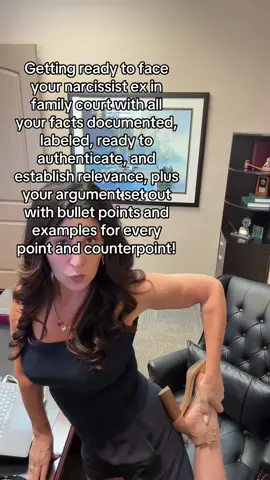 Facing a narcissist ex in family court with documented facts #tiktoknarcissistslayer 