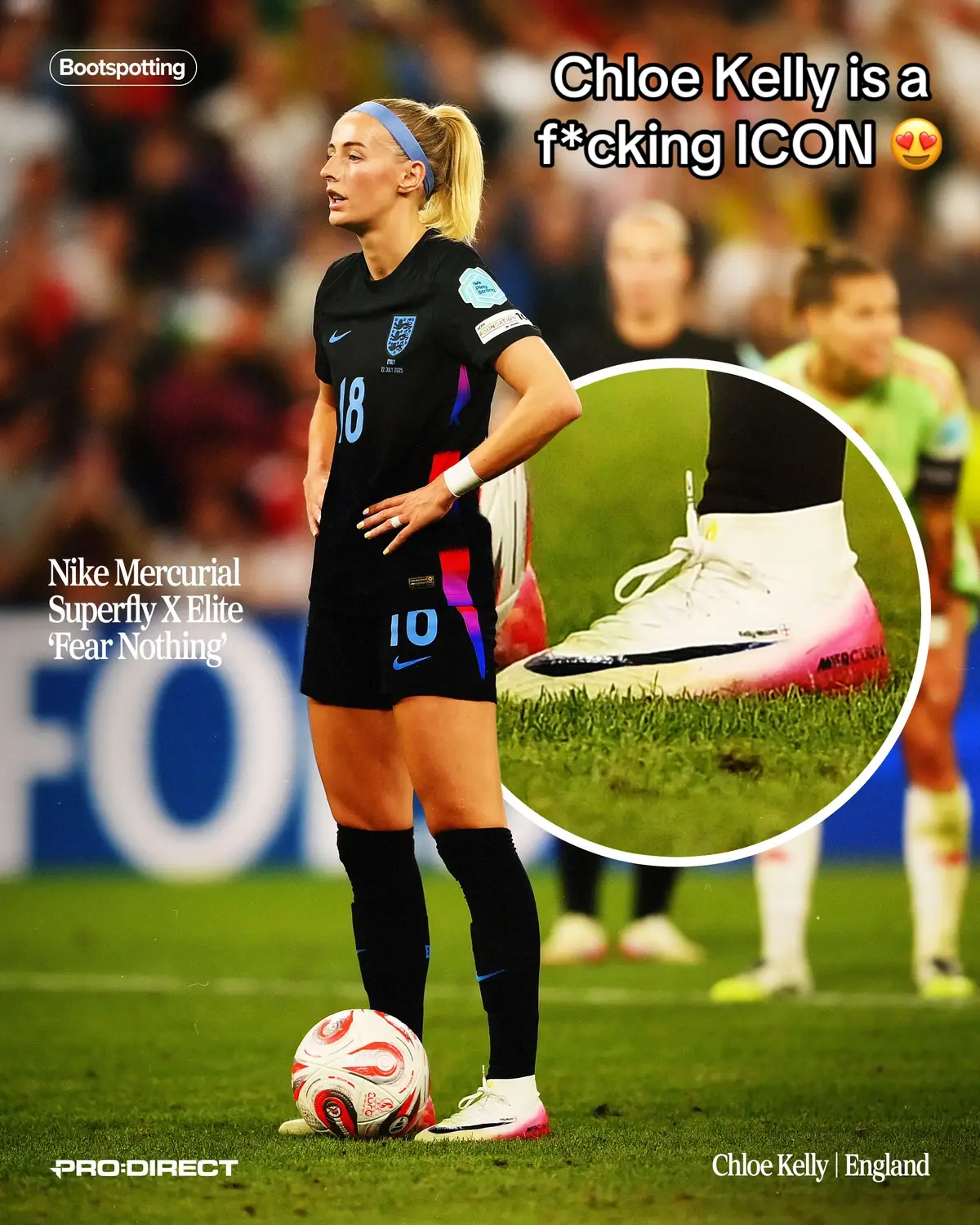 Chloe Kelly is a f*cking ICON 😍 #england #Lionesses #euro2025 #footballtiktok #tiktoksoccer #chloekelly 