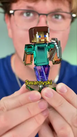 i might’ve just bought the most expensive minecraft figure ever… wait till you see this 🤯   #toys #gadget #Minecraft #collectibles #swarovski 