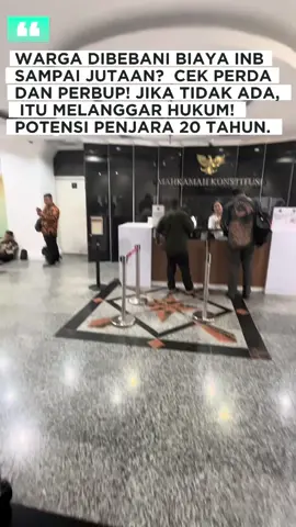 INB yang tidak punya dasar hukum resmi  itu PUNGLI + TINDAK PIDANA KORUPSI! setiap pungutan uang kepada warga, apapun namanya: INB, biaya pengukuran, iuran pemutihan  WAJIB PUNYA DASAR HUKUM YANG JELAS. #edukasihukum #belajarhukum #inb #shm #perda #aturan #hukum #pungli #penjara #lawyer #fy 