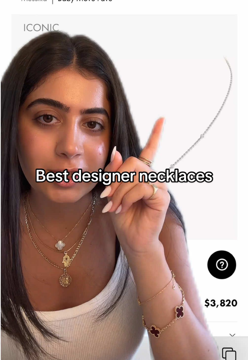 My favorite designer necklaces right now #greenscreen #finejewelry #jewelrytiktok #designerjewelry #luxuryjewelry #necklacestack #messika #messikamove #vancleef #vancleefandarpels #vancleefnails #cartier #cartierlove #cartiernecklace #justeunclou #goldjewelry #womensjewelry #everydayjewelry #timelessjewelry #elegantjewelry #classicjewelry 