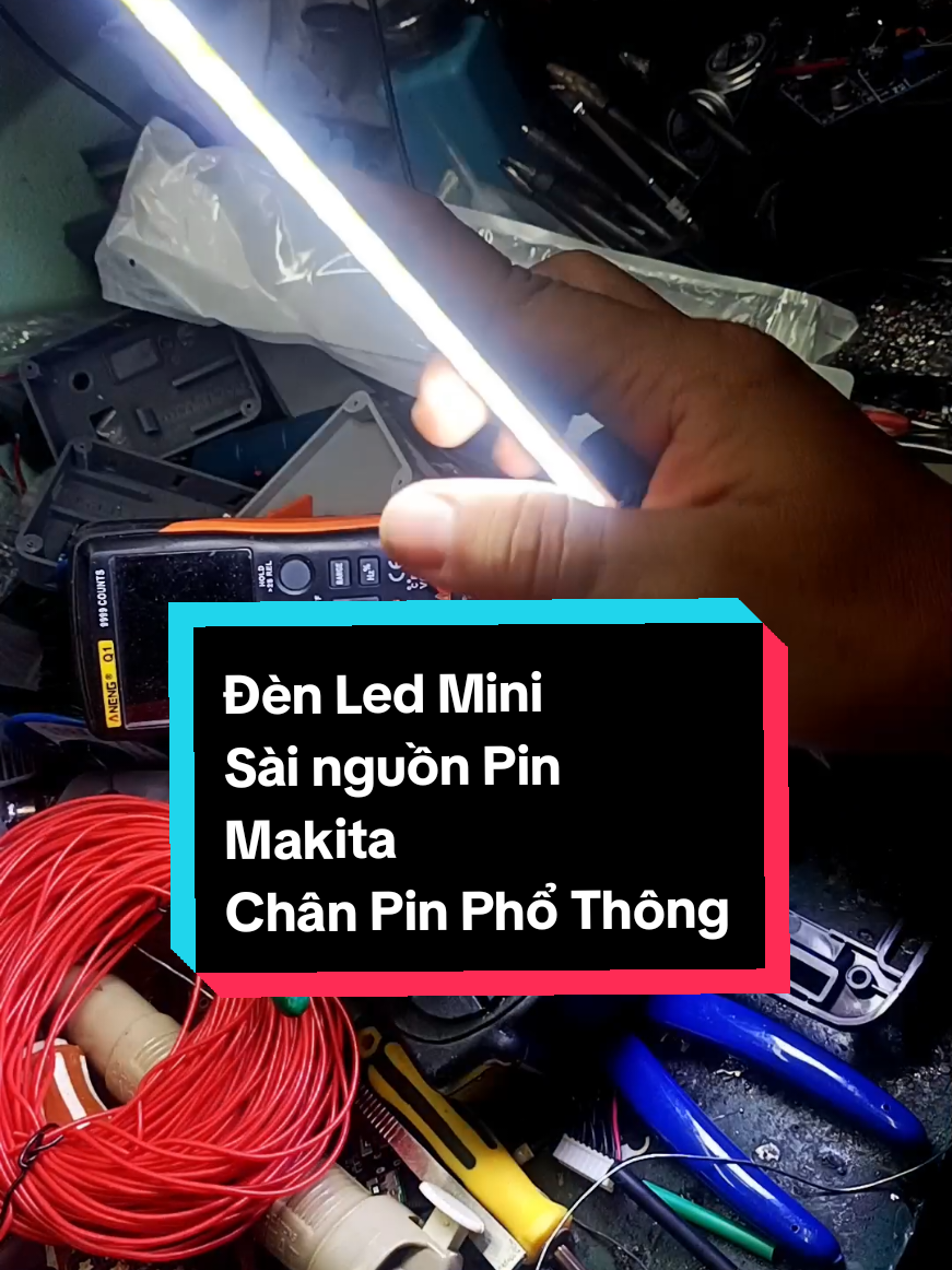 Cách Lấy Nguồn Pin Máy Khoan Cấp Nguồn Cho Led Chiếu Sáng Khi Cúp Điện  #shopyeukhoahoc #ykh_diy #DIY 