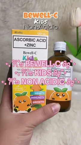 BEWELL-C KIDS NON ACIDIC!🤩✨#bewell #bewellc #nonacidicvitaminc #ascorbicacidzinc #vitamins #kids #tiktokaffiliate #fyp 