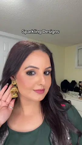 Next To Real Jhumki ✨ #sparklingdesigns #sparklingdesigns3 #JewelryTok #TikTokMadeMeBuyIt #jewelry #brampton 