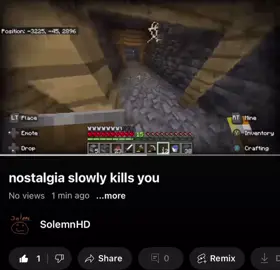 Sub to the YouTube: SolemnHD #Minecraft #nostalgia #philosophy #nostalgic #minecraftnostalgia 
