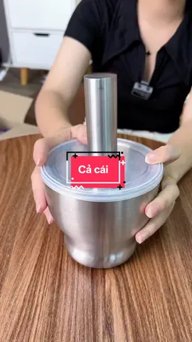 Cả cái.. Bộ Cối Chày Inox 304 Nguyên Kh #coiinox304 #coiinoxsieusachben #xuhuong #trending 