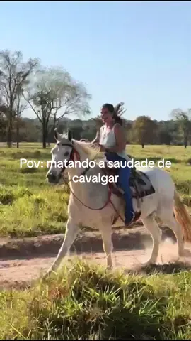 Fazia tempo que não andava a cavalo … que delícia #cavalo #cowgirl #country #sertanejo #redeasdopossante 