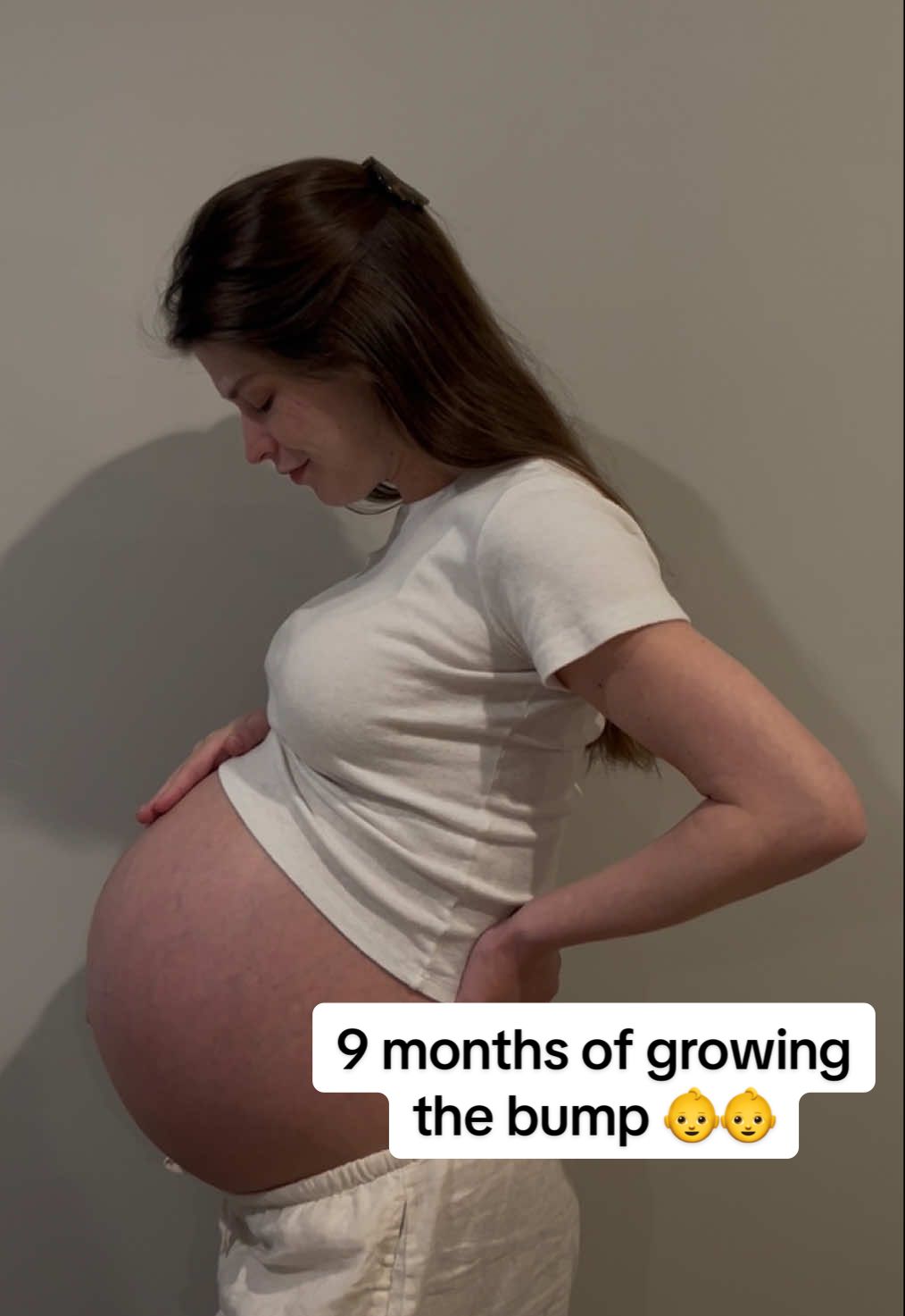 nearly a year in the making! 👶👶 #pregnant #twins #iui #bump #bumpprogression 