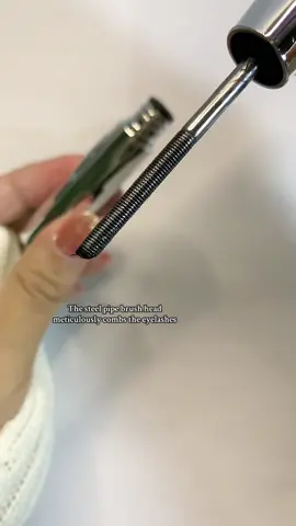 Steel pipe eyelash primer for lasting curled eyelashes! #eyelash #eyelashprimer #angelcosmetics #eyelashes #makeup #makeupreview #fyp 