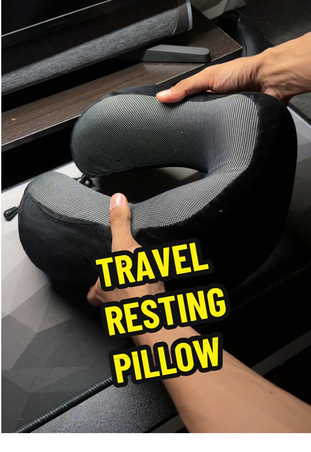 Travel Pillow Cooling Set Eye Mask Neck Rest Cushion U Shape Travel Memory Foam Neck Pillow Outdoor Resting Head Neck Soft Travel Pillow for Office Train Airplane Car Rebound Pillows Soft Spine Cervical Healthcare Flight Pillows #fyp 