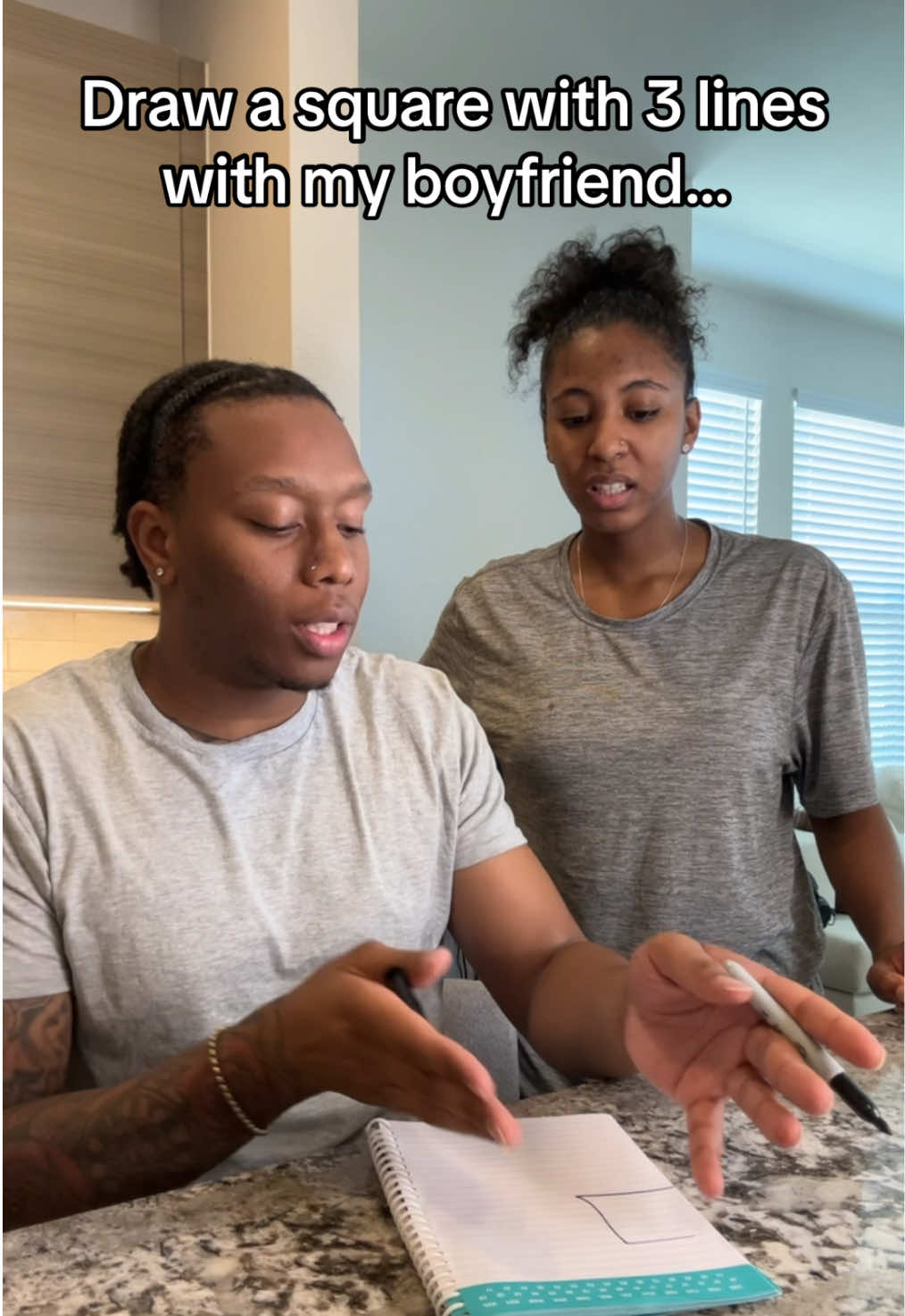 He was SO confused 🤣 #fyp #couplegoals #kemoniandleron #viral #trending #foryoupage 